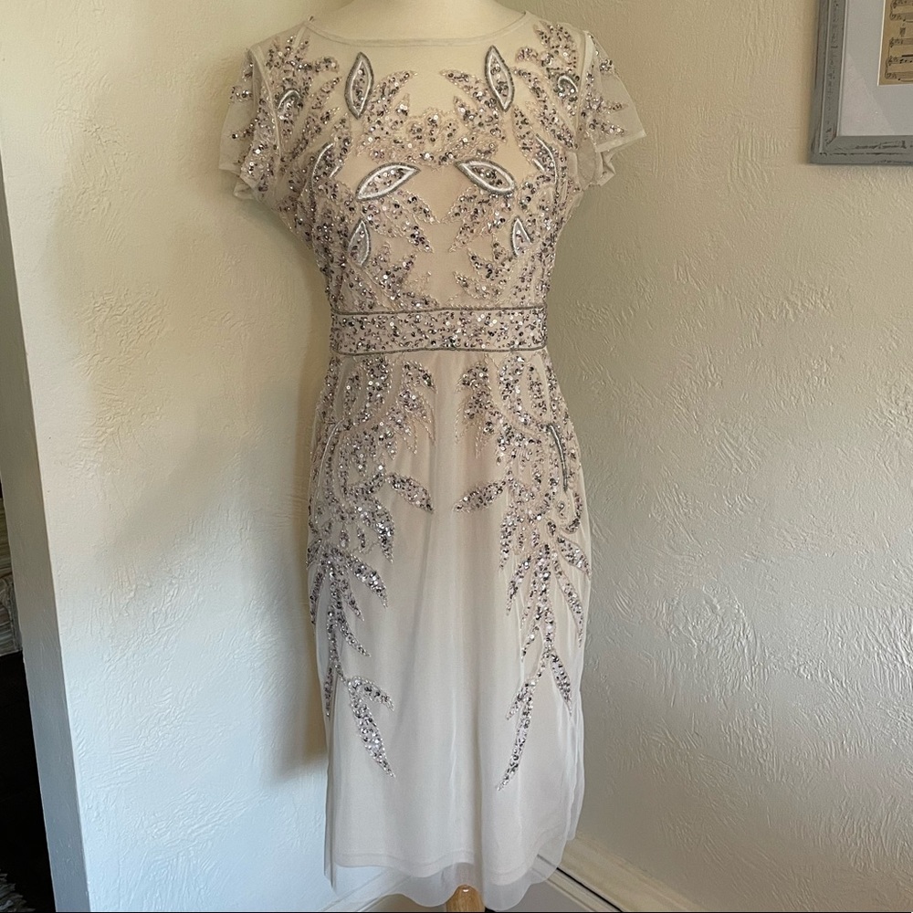 Embellished Adrianna Papell dress